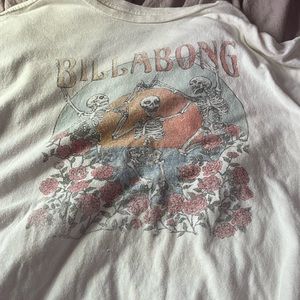 Billabong oversized tee! Super cute and good fabric. Has one very small hole.